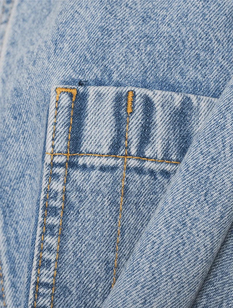 Corduroy Trimmed Denim Jacket