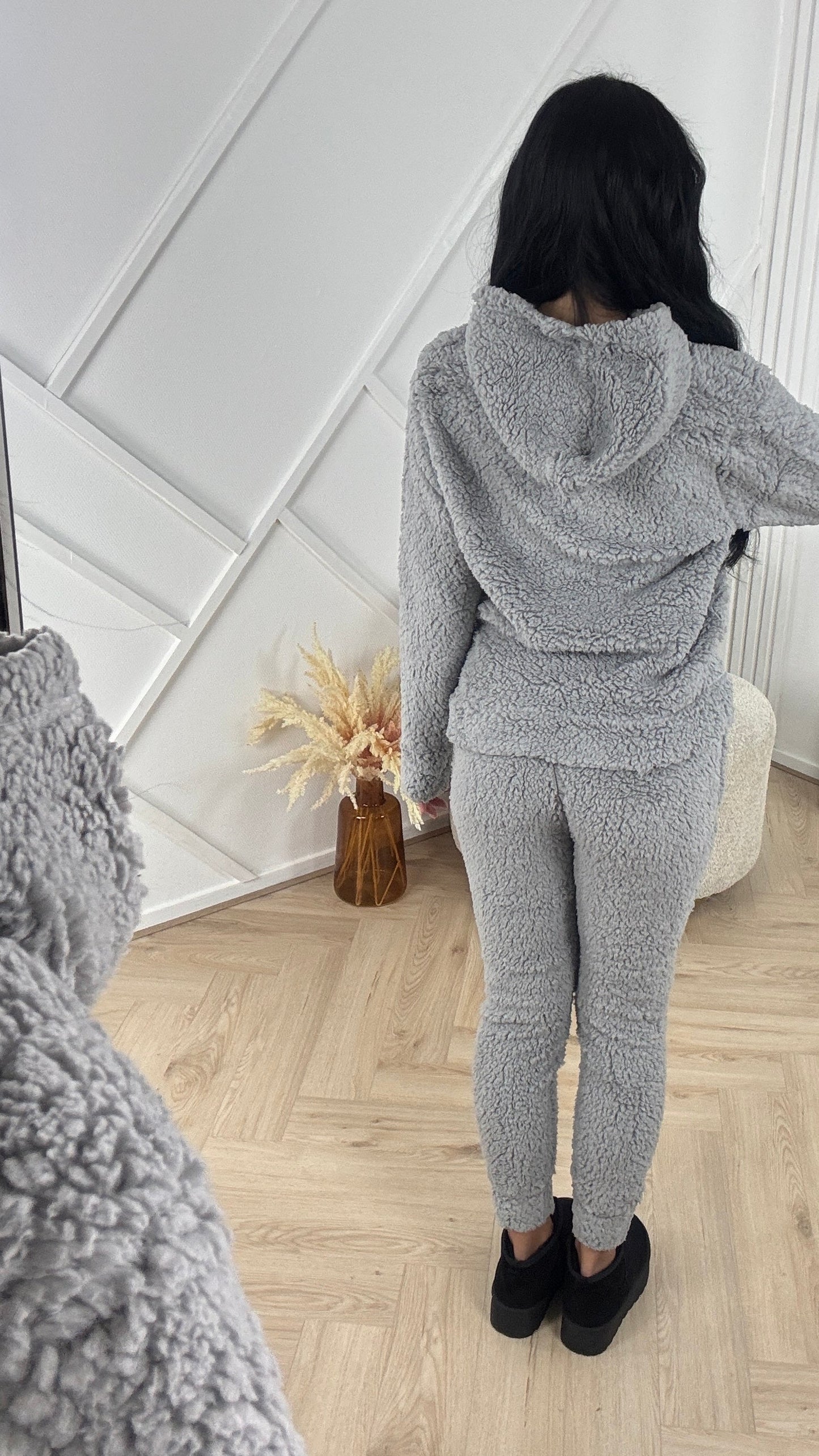Teddy Two-Piece Set with Hoodie