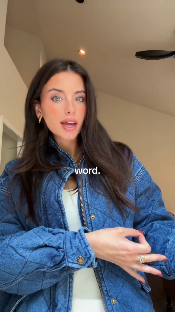 Quilted denim jacket