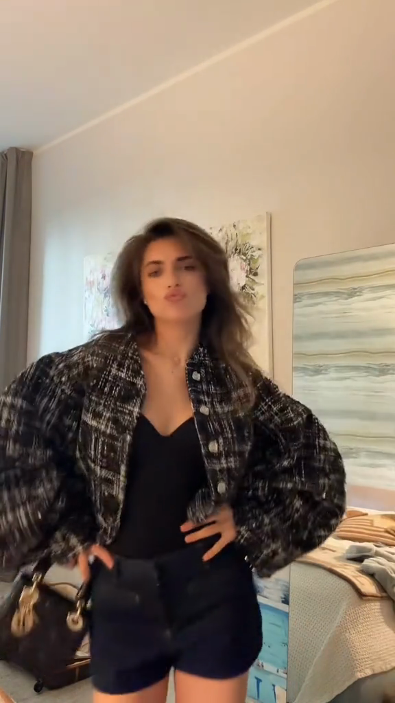 Black and White Tweed Jacket