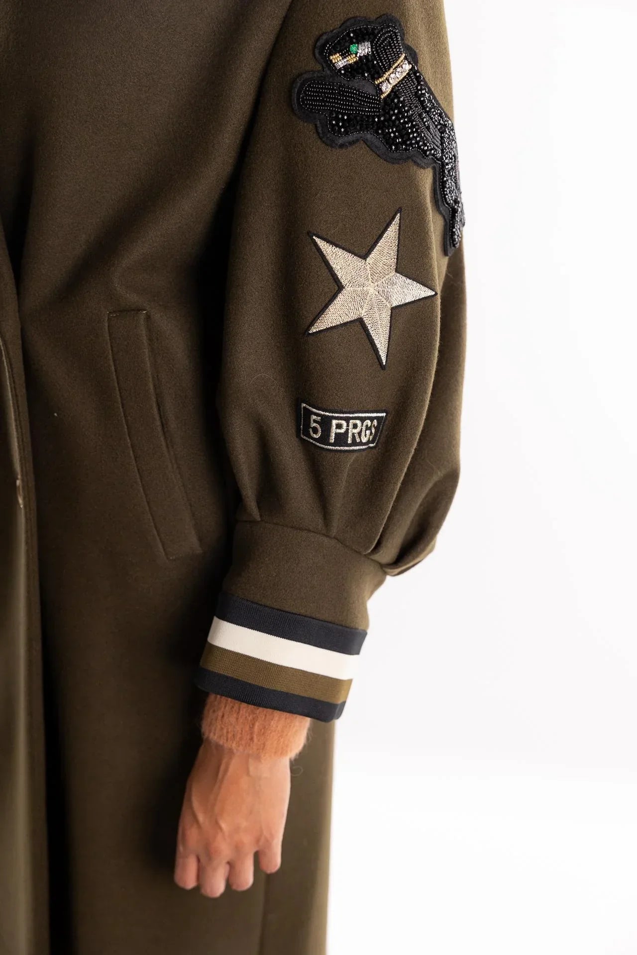 Forest Green Military Coat