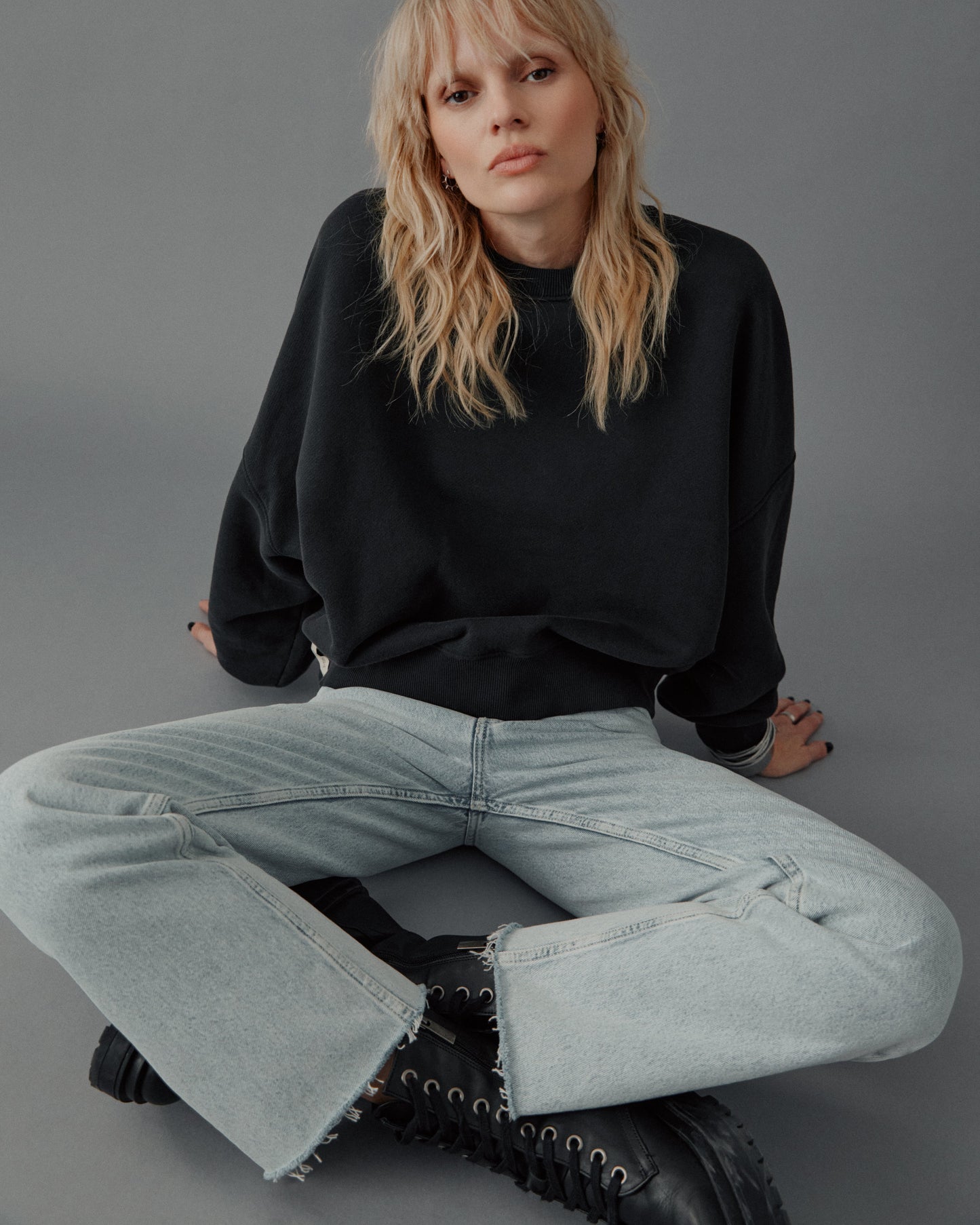 The Dark Embroidered Standard Sweater