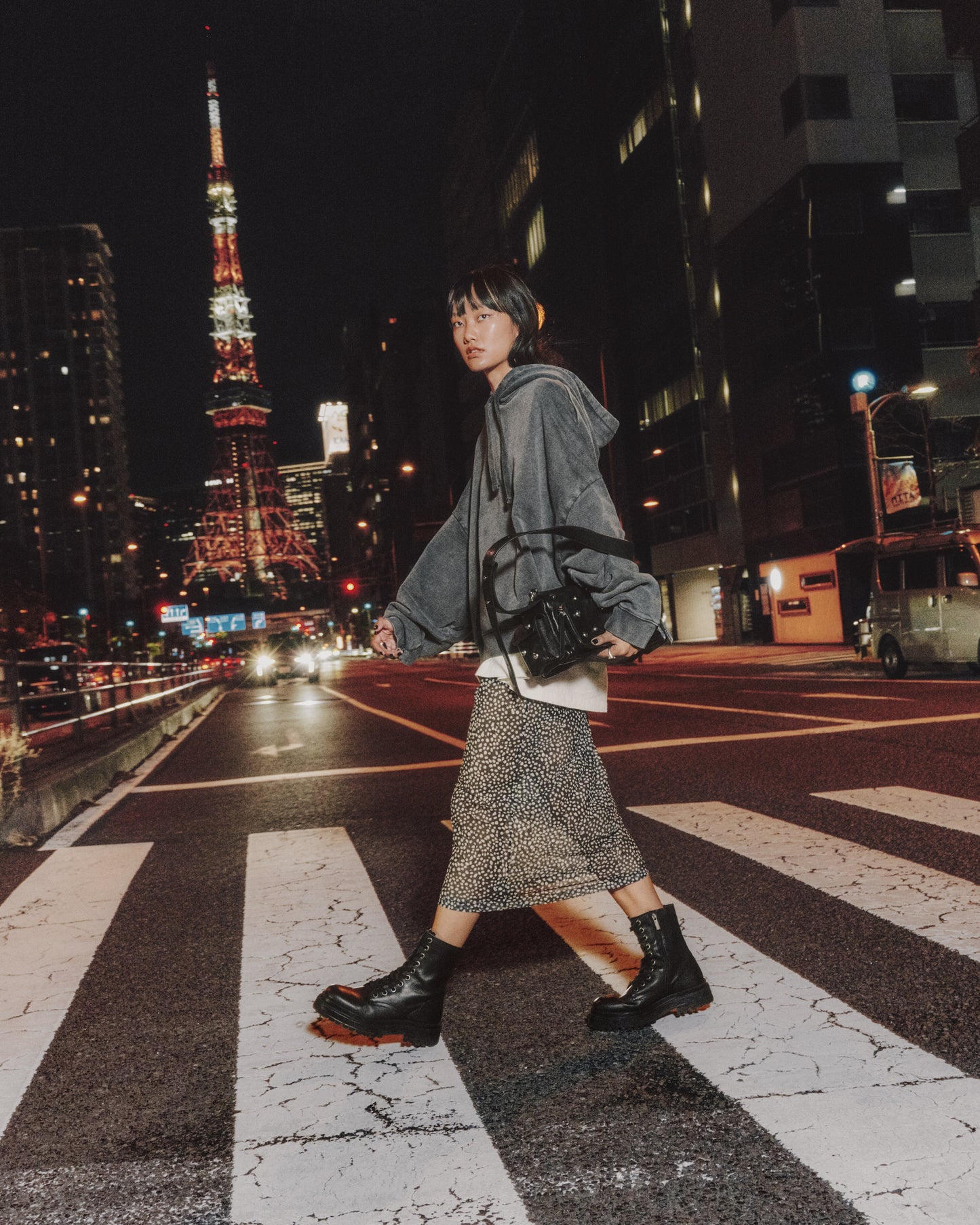 The Dark Faded Oversized Hoodie