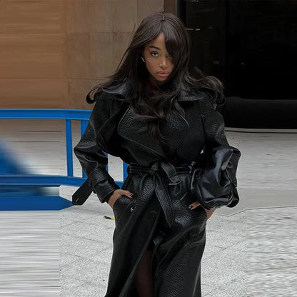 Leather Trench Coat