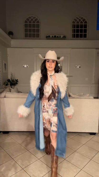 Blue crash course coat