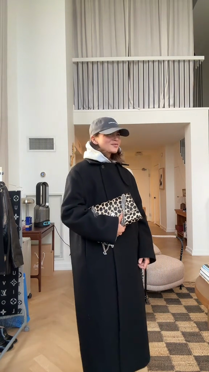 Oversized Longline Wool-Blend Coat