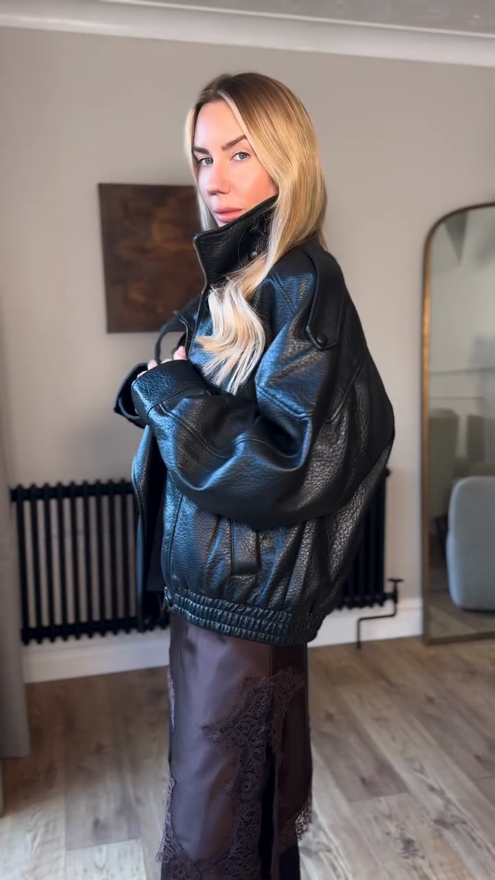 FAUX LEATHER JACKET