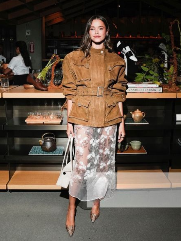 Brown Corduroy Belted Jacket