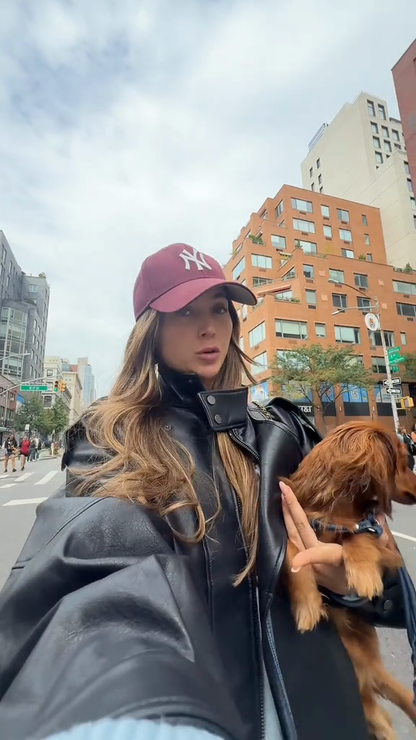 Black Leather Bomber Jacket