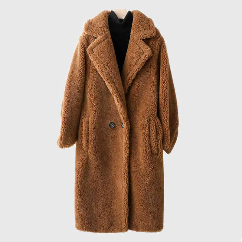 Wool hooded coat