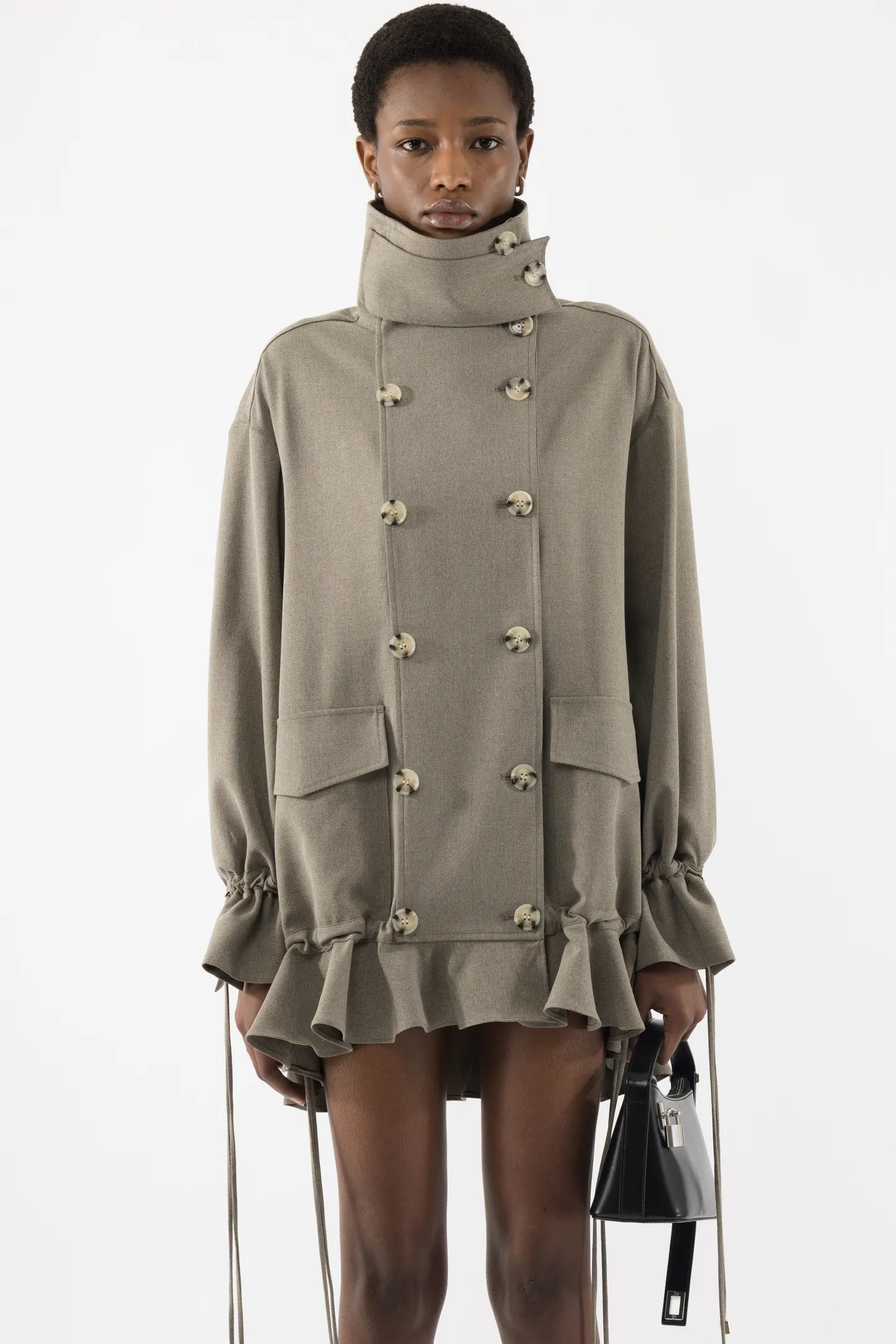 Ruffled Jacket Dress