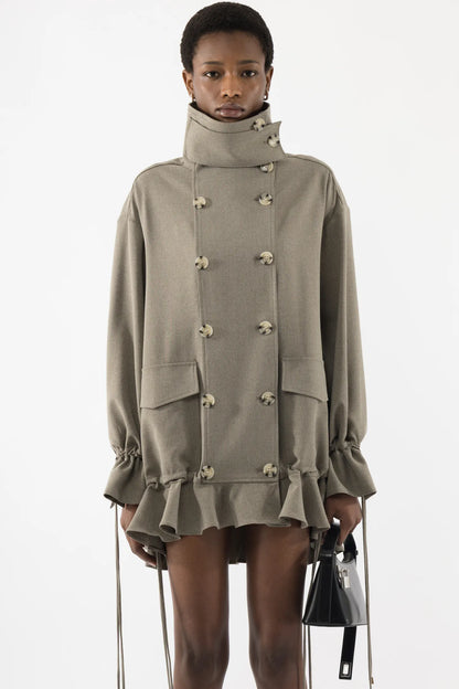 Ruffled Jacket Dress