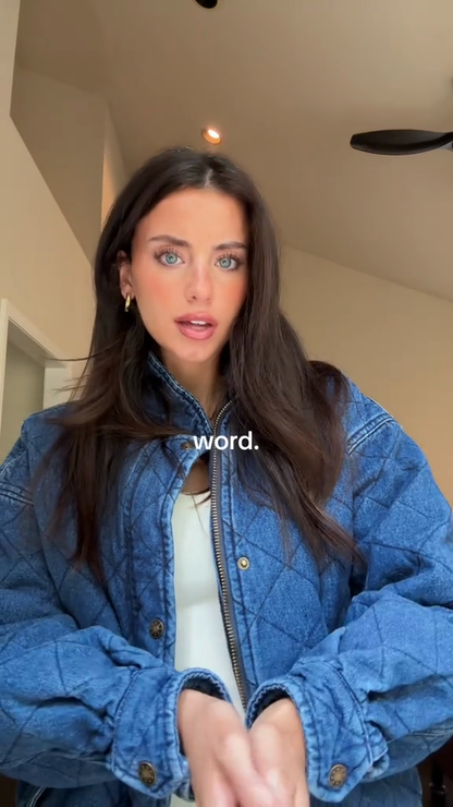 Quilted denim jacket