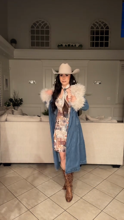 Blue crash course coat