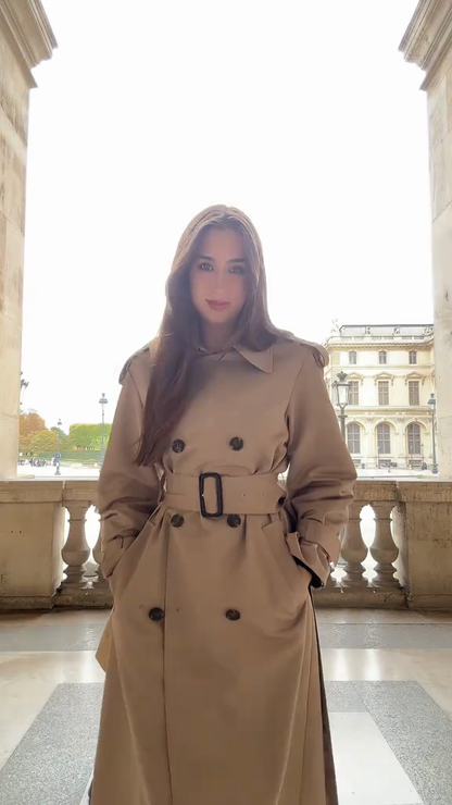 Double - Breasted Trench Coat