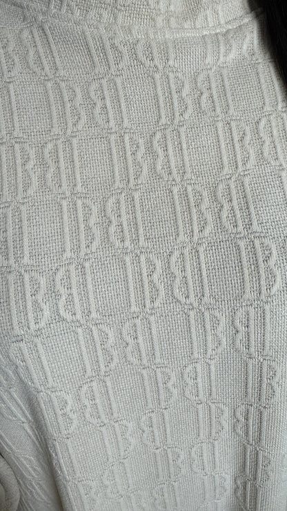 Jacquard Two-Piece Set with Wide Sleeves