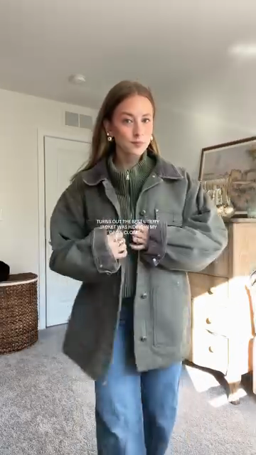 Olive Green Utility Jacket