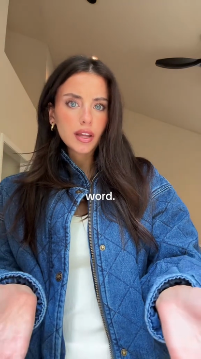 Quilted denim jacket