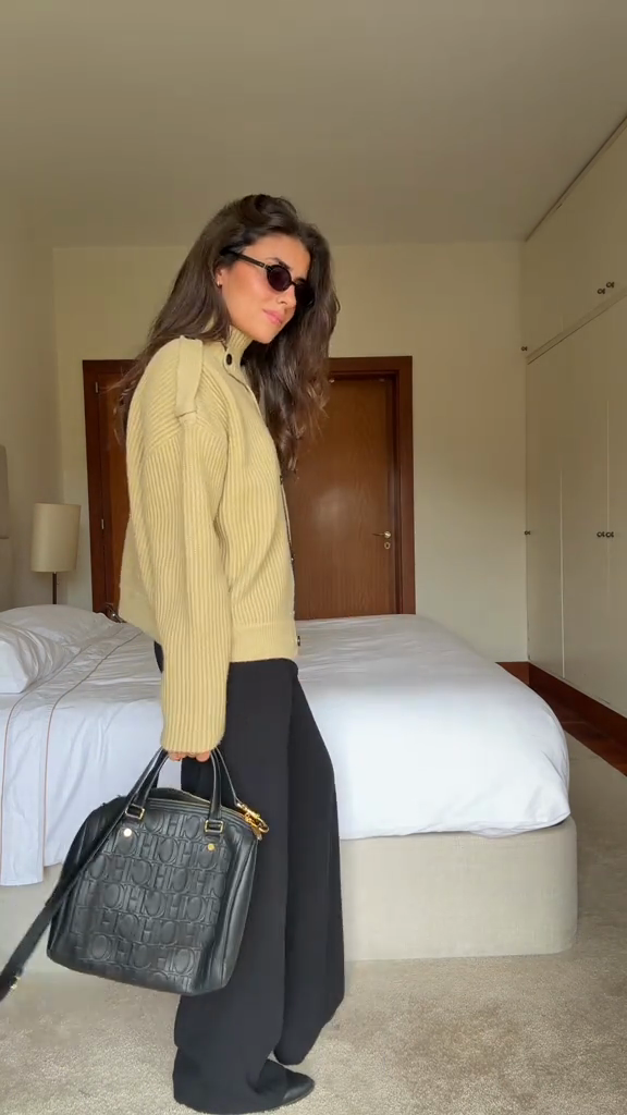 Turtleneck Knitted Cardigan Coat