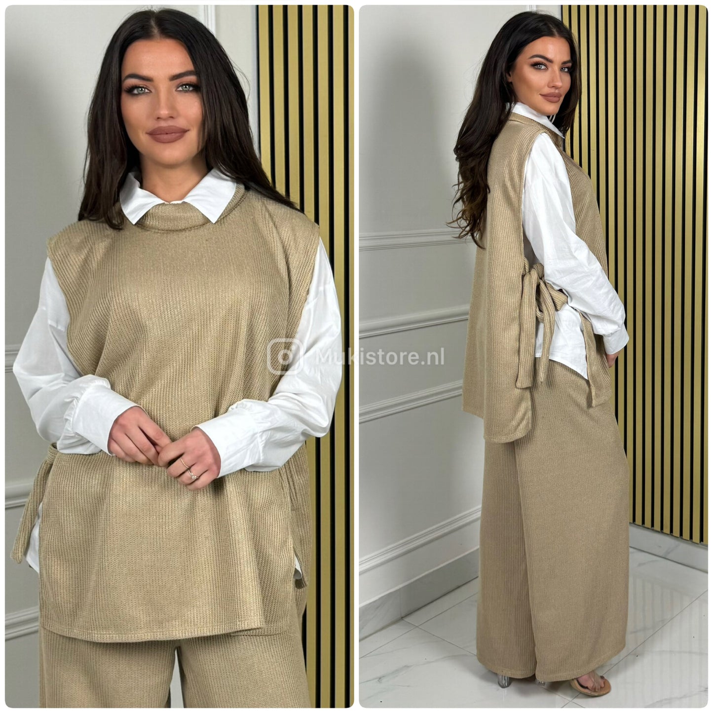 3pcs Heavy Corduroy Blouse+ Sweater+Pants Set