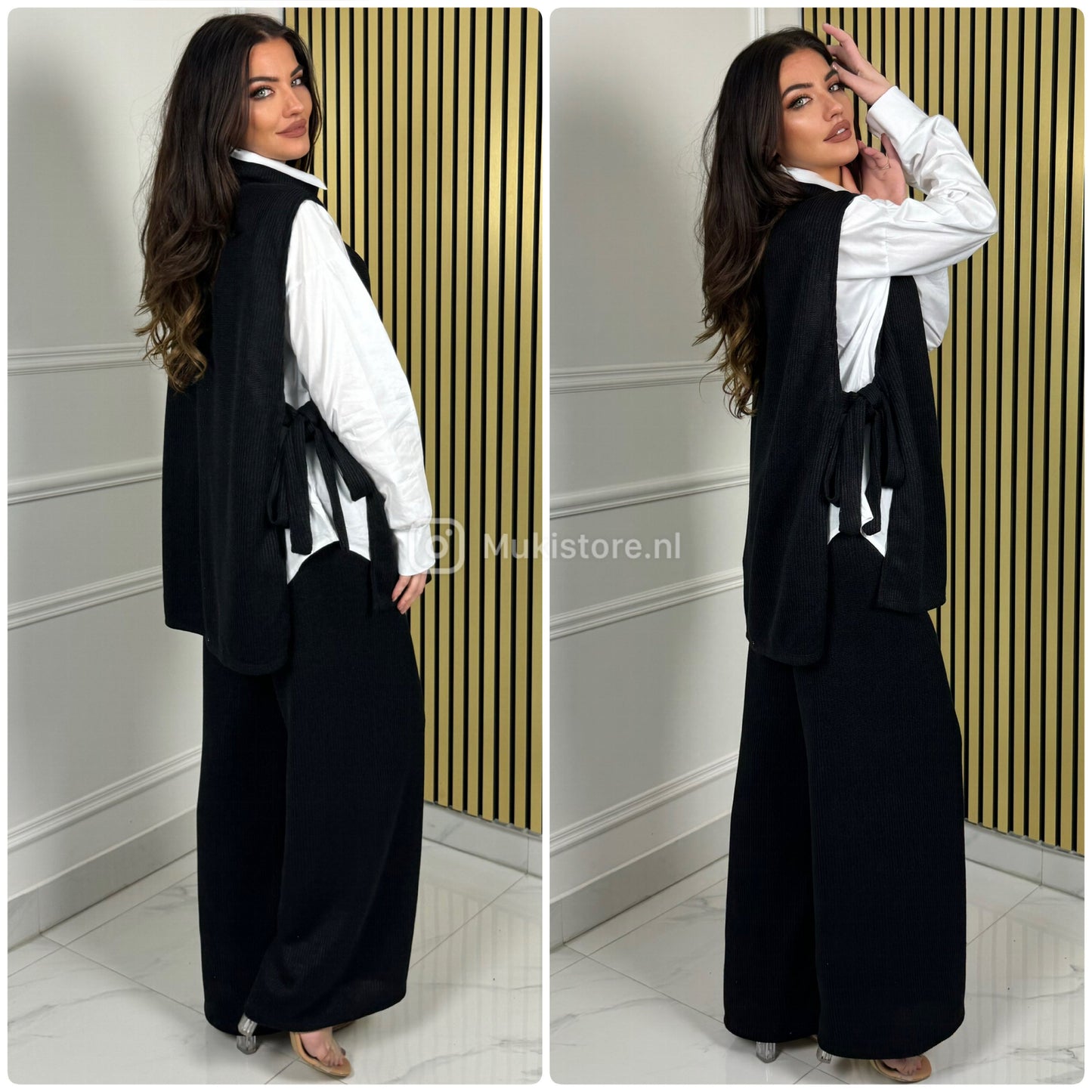 3pcs Heavy Corduroy Blouse+ Sweater+Pants Set