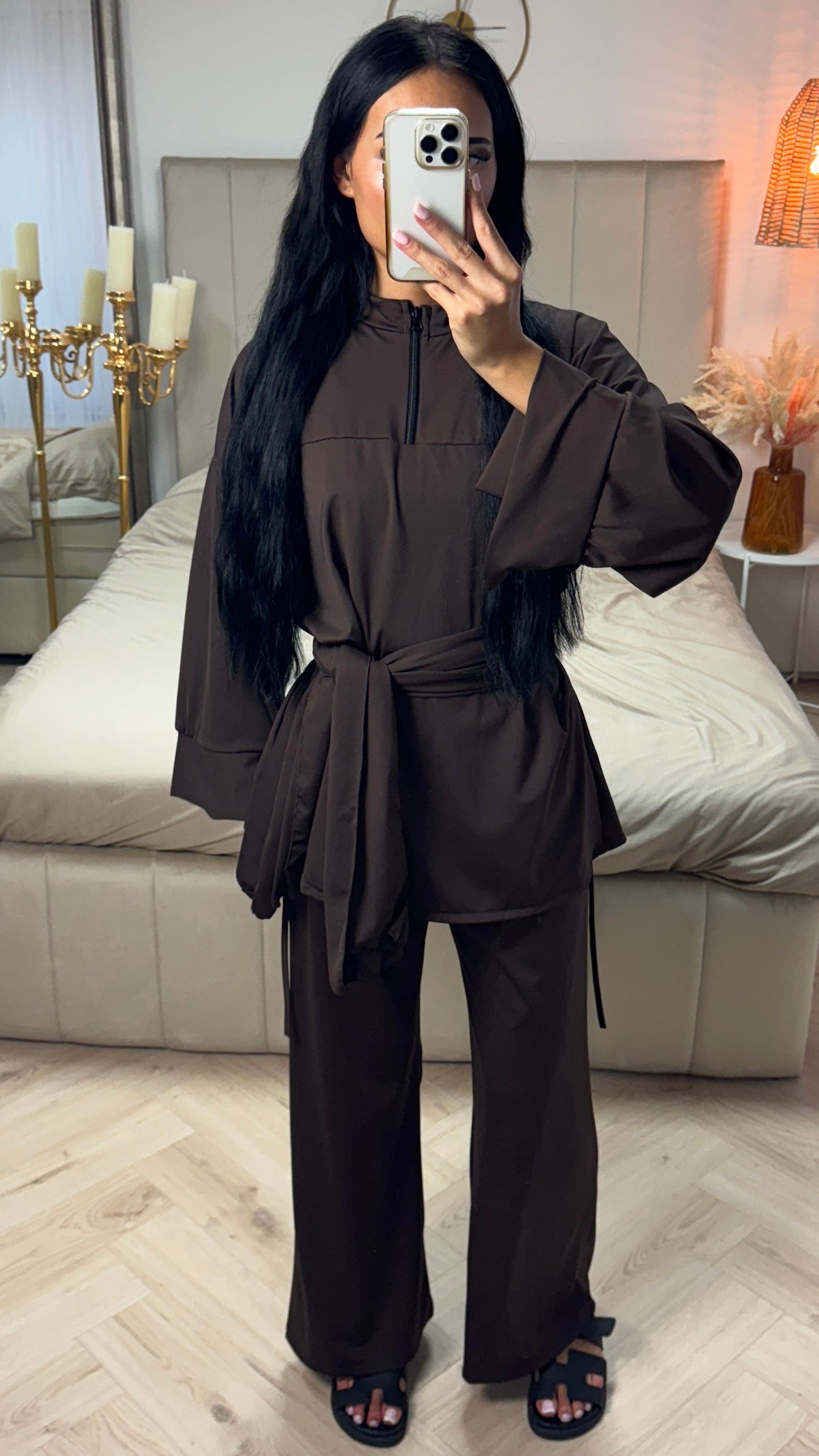 Zip-Up Burkini with Hijab – Split Sleeve Design