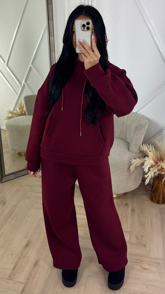Comfy Wide-Leg Hoodie Two-Piece Set