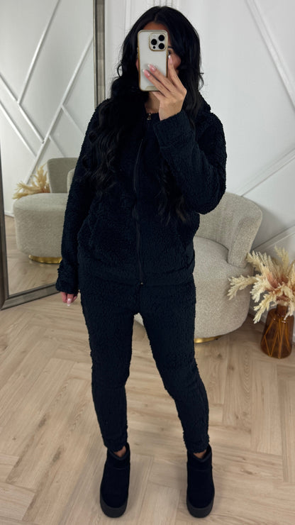 Comfy Teddy Housesuit with Hood & Zipper