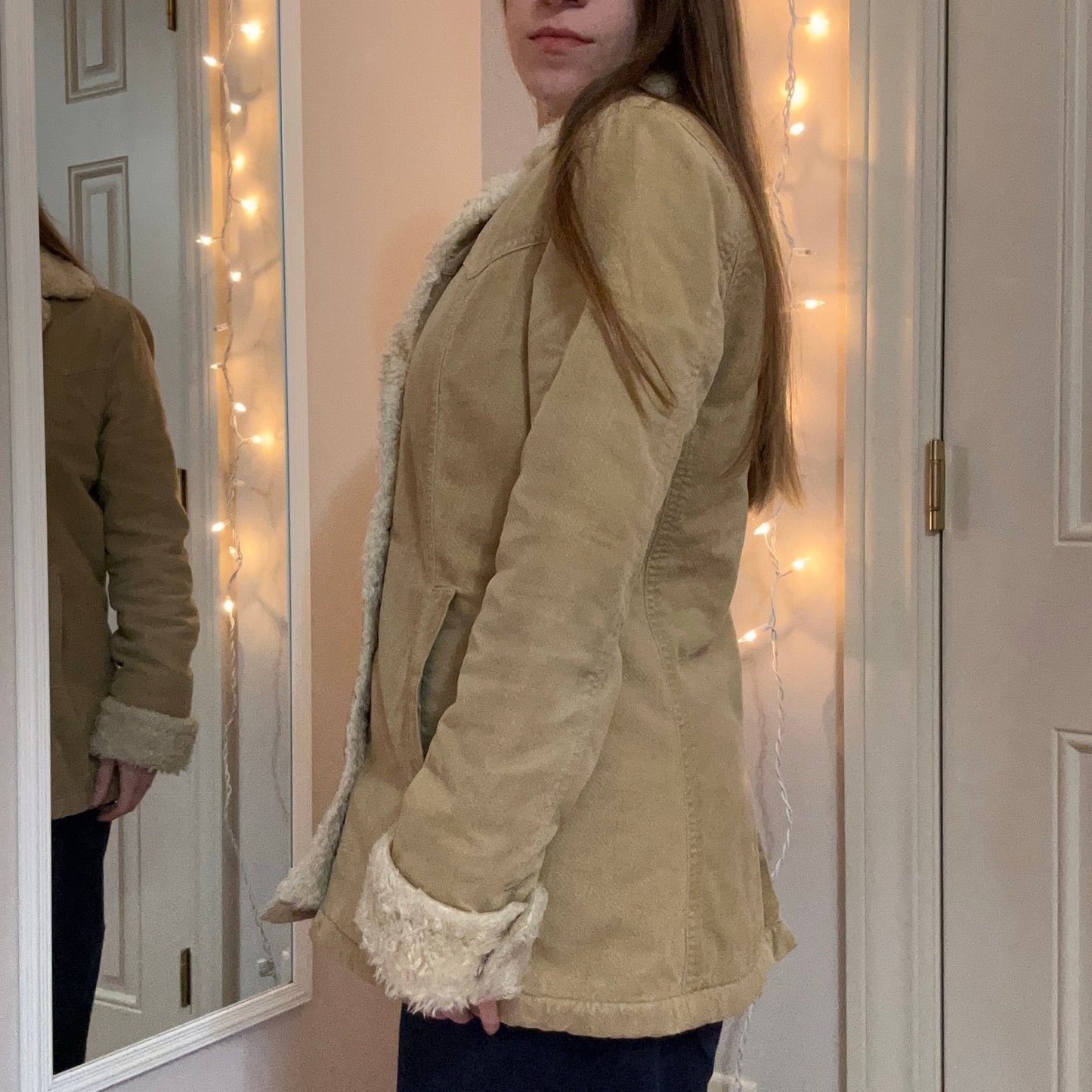 Beige Sherpa - Lined Jacket