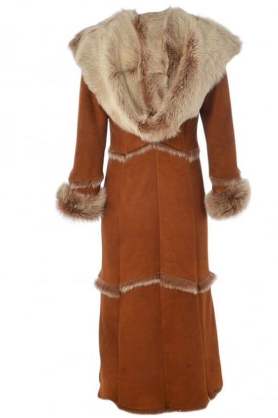 Shearling - Trimmed Long Coat