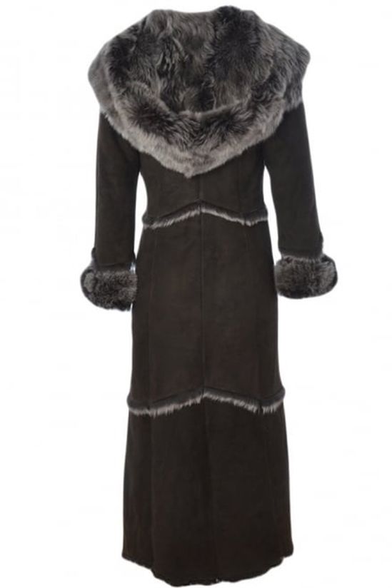 Shearling - Trimmed Long Coat
