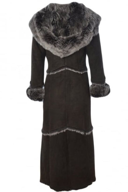 Shearling - Trimmed Long Coat