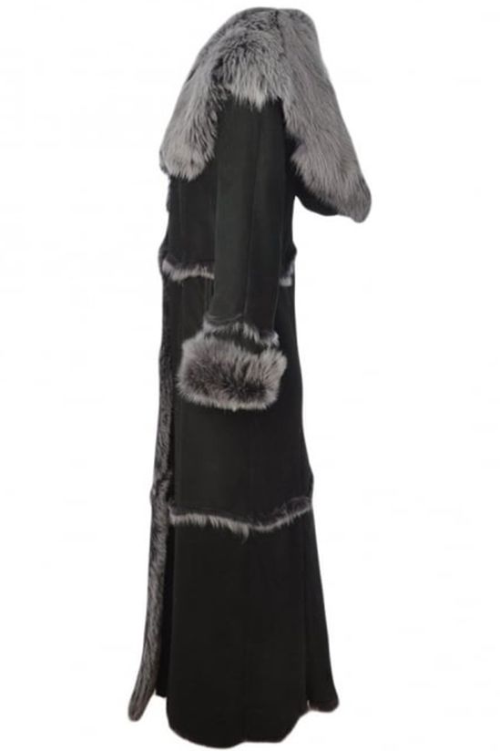 Shearling - Trimmed Long Coat