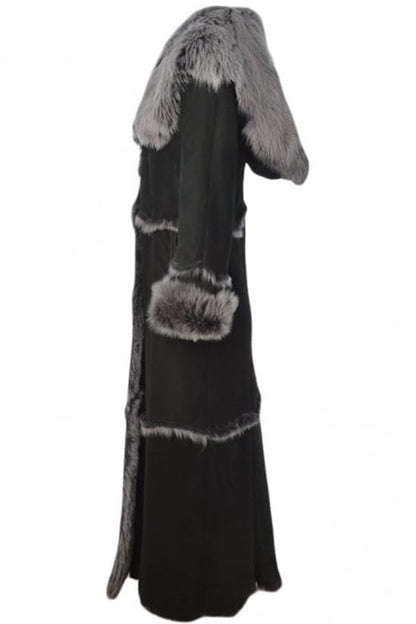 Shearling - Trimmed Long Coat