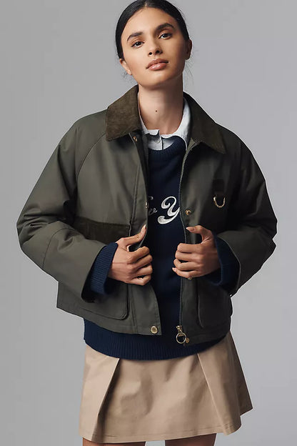 Olive Green Worker Jacket