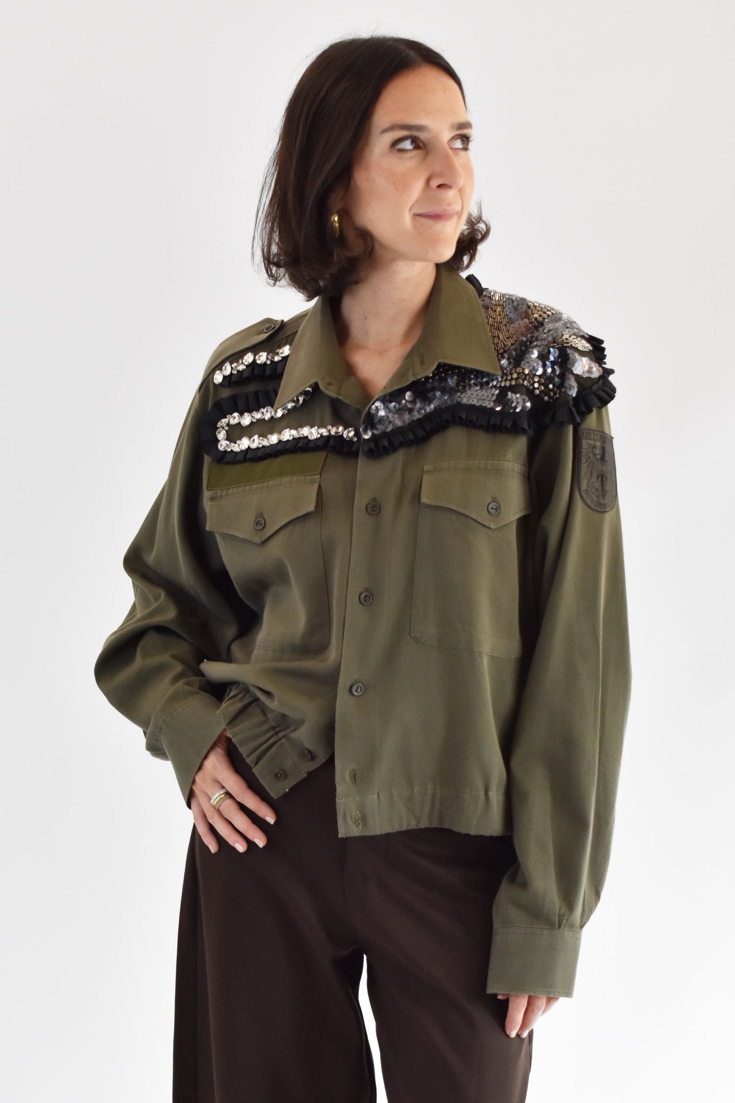 Camicia Vintage Applicazioni Jacket