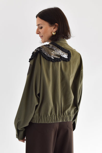 Camicia Vintage Applicazioni Jacket