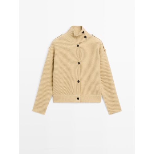 Turtleneck Knitted Cardigan Coat
