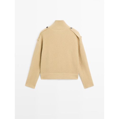 Turtleneck Knitted Cardigan Coat