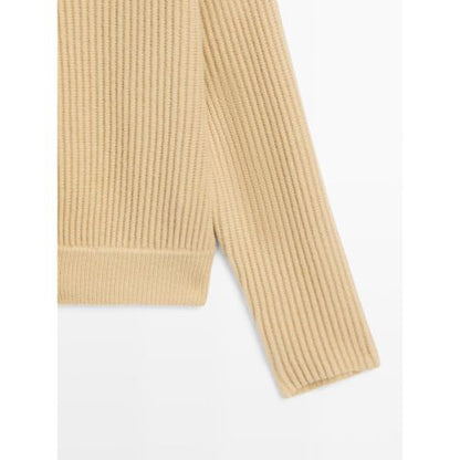 Turtleneck Knitted Cardigan Coat