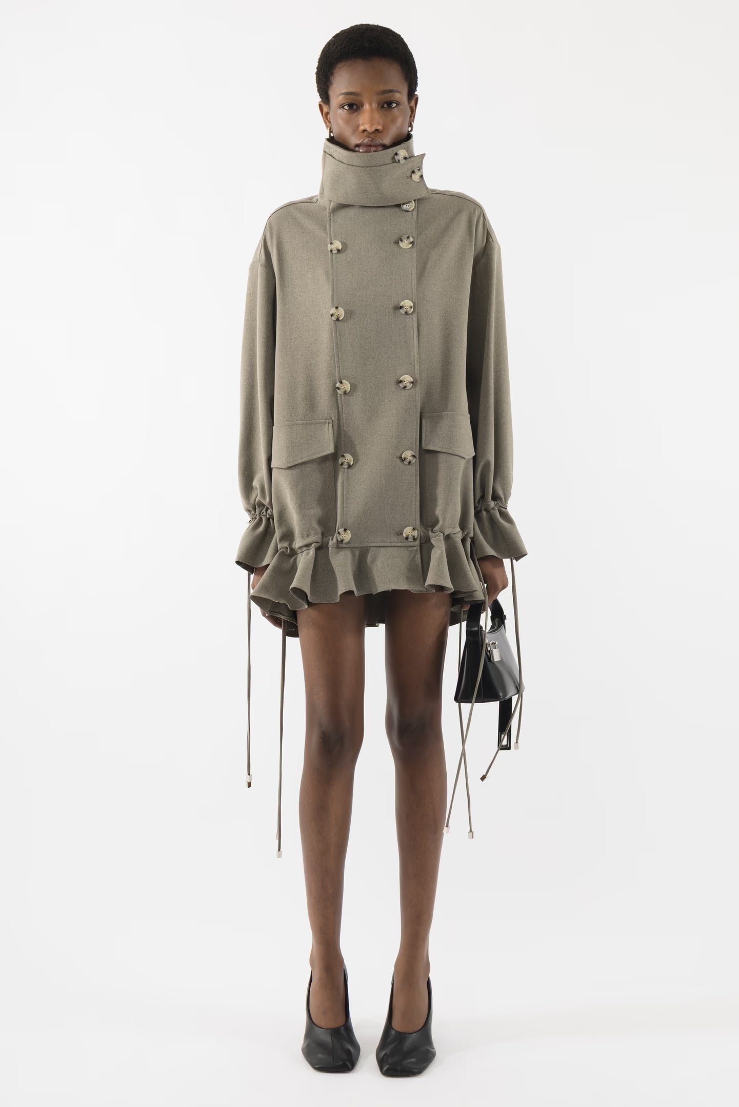 Ruffled Jacket Dress