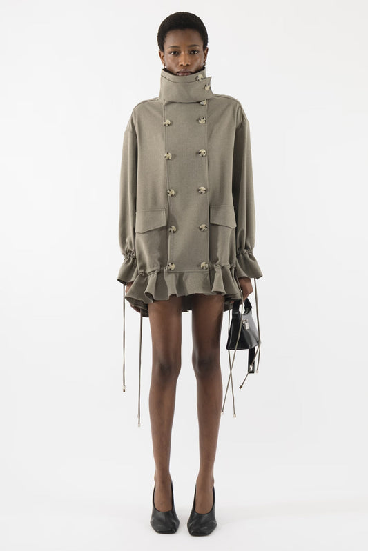 Ruffled Jacket Dress