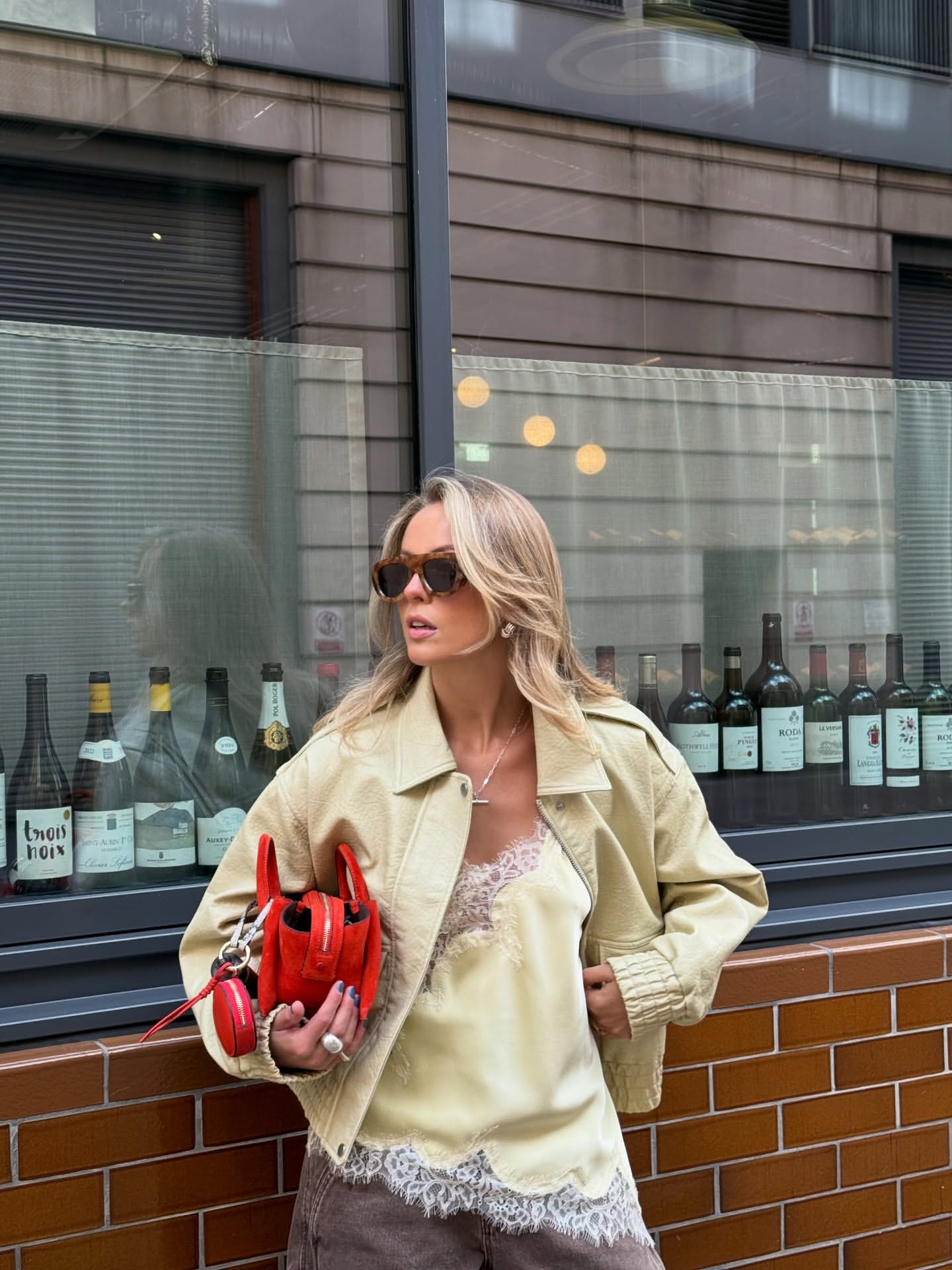 Light green cropped jacket