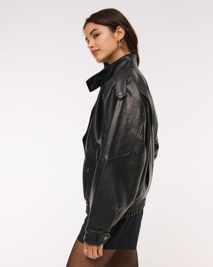 FAUX LEATHER JACKET