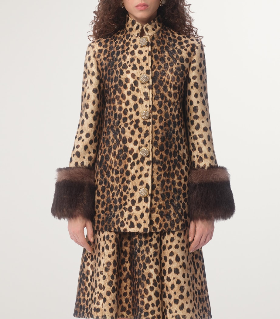 Leopard print coat