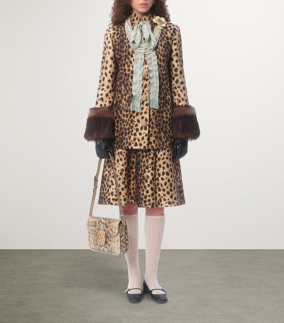 Leopard print coat