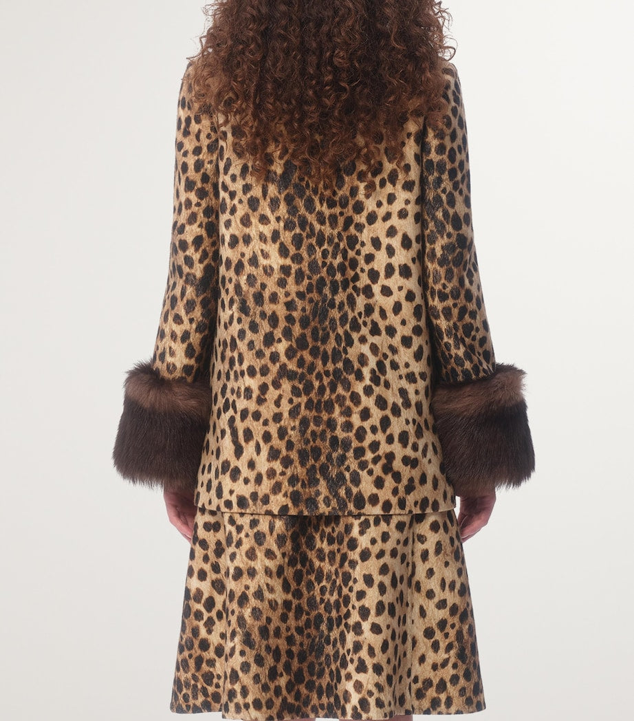 Leopard print coat