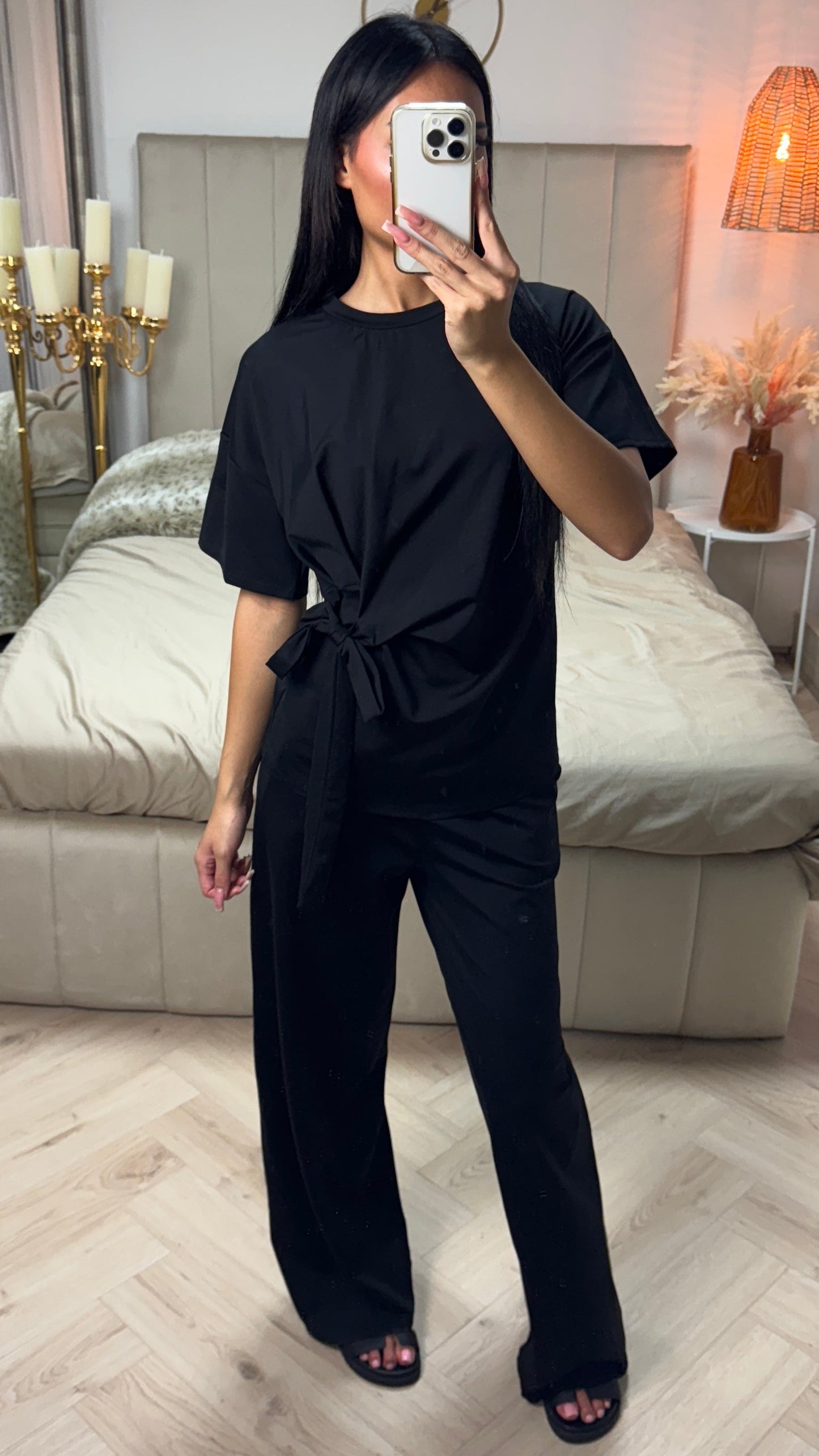 Essential Soft Touch Set Knot Tie Waist Detail