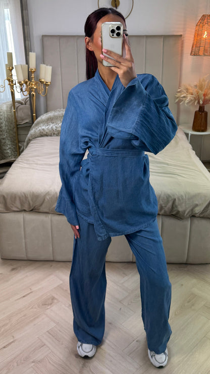 Essential Tie Belt Set Split Sleeves