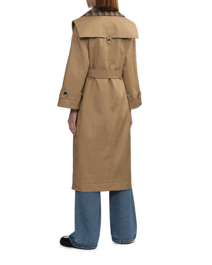 Double Breasted Trench Coat With Collar